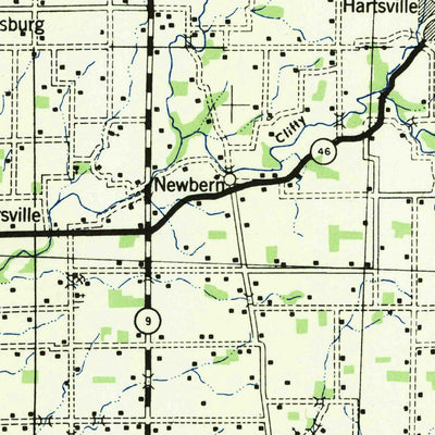 United States Geological Survey Columbus, IN (1942, 125000-Scale) digital map