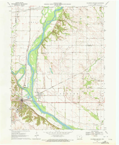 United States Geological Survey Columbus Junction, IA (1970, 24000-Scale) digital map