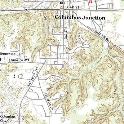 United States Geological Survey Columbus Junction, IA (2022, 24000-Scale) digital map