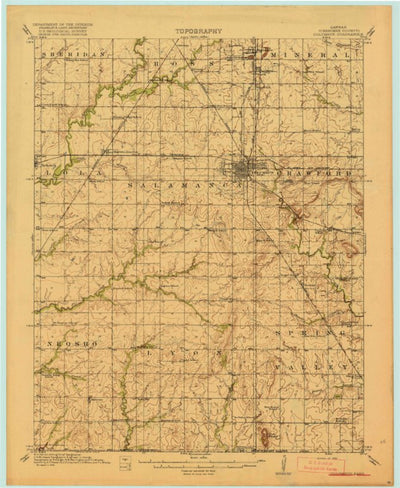 United States Geological Survey Columbus, KS (1918, 62500-Scale) digital map