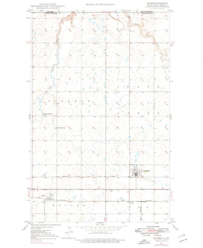 United States Geological Survey Columbus, ND (1947, 24000-Scale) digital map