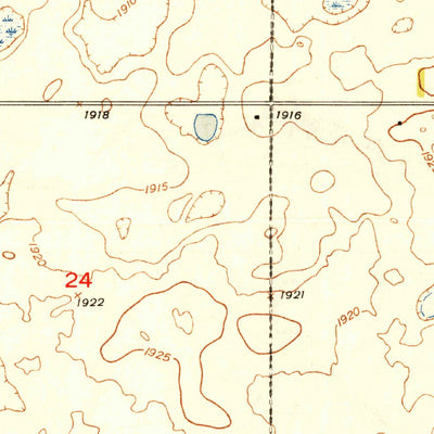 United States Geological Survey Columbus, ND (1949, 24000-Scale) digital map