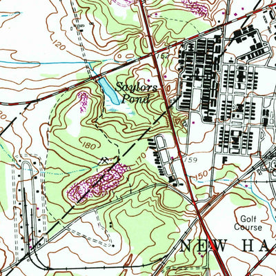 United States Geological Survey Columbus, NJ (1957, 24000-Scale) digital map