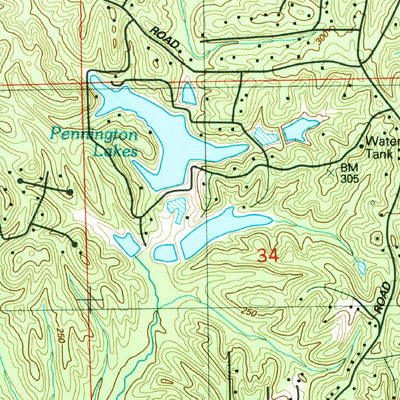 United States Geological Survey Columbus North, MS (1987, 24000-Scale) digital map