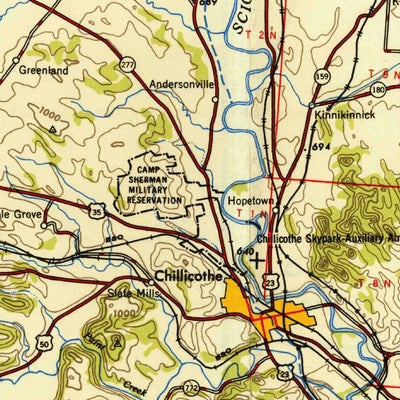 United States Geological Survey Columbus, OH-WV (1947, 250000-Scale) digital map