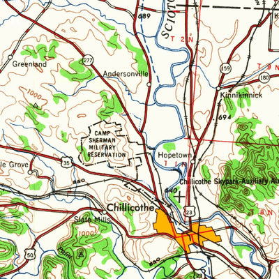 United States Geological Survey Columbus, OH-WV (1961, 250000-Scale) digital map