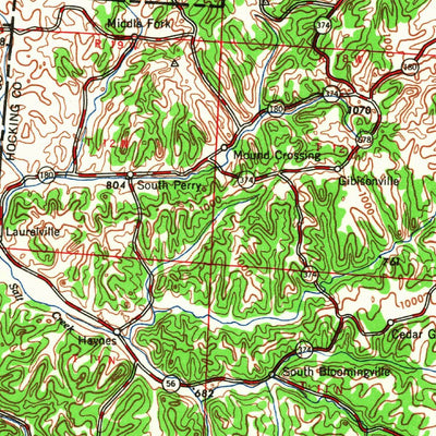 United States Geological Survey Columbus, OH-WV (1961, 250000-Scale) digital map