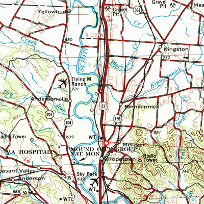 United States Geological Survey Columbus, OH-WV (1967, 250000-Scale) digital map