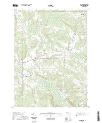 United States Geological Survey Columbus, PA (2023, 24000-Scale) digital map