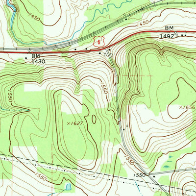 United States Geological Survey Columbus, PA-NY (1968, 24000-Scale) digital map