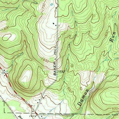 United States Geological Survey Columbus, PA-NY (1968, 24000-Scale) digital map