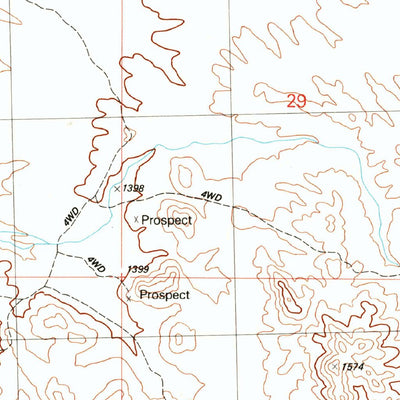 United States Geological Survey Columbus Peak, AZ (1990, 24000-Scale) digital map