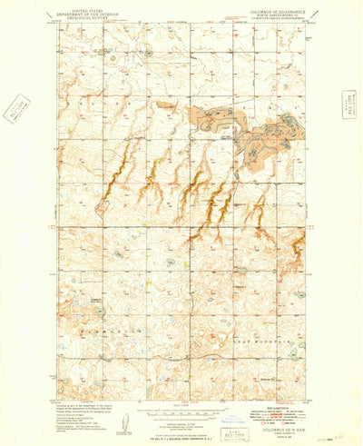 United States Geological Survey Columbus SE, ND (1949, 24000-Scale) digital map