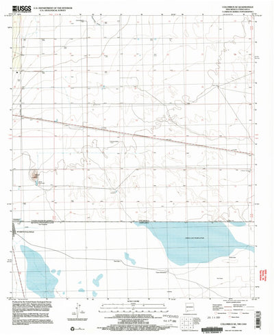 United States Geological Survey Columbus SE, NM (1996, 24000-Scale) digital map