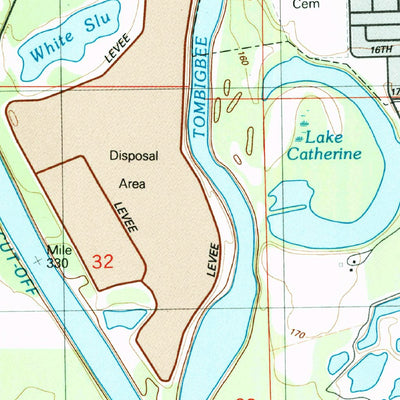 United States Geological Survey Columbus South, MS (1987, 24000-Scale) digital map