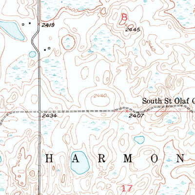 United States Geological Survey Columbus SW, ND (1949, 24000-Scale) digital map