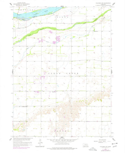 United States Geological Survey Columbus SW, NE (1958, 24000-Scale) digital map