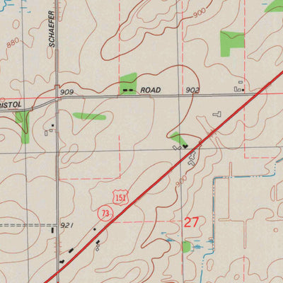 United States Geological Survey Columbus, WI (1980, 24000-Scale) digital map