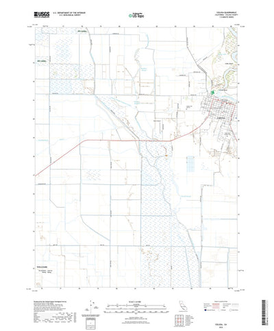 United States Geological Survey Colusa, CA (2022, 24000-Scale) digital map