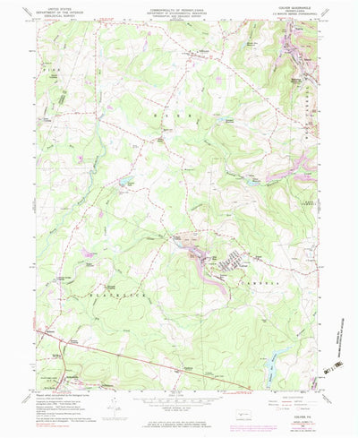United States Geological Survey Colver, PA (1961, 24000-Scale) digital map