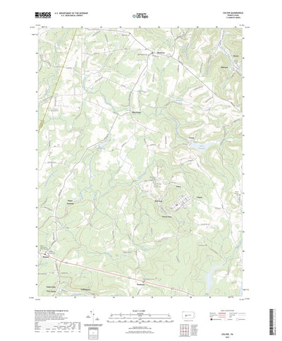 United States Geological Survey Colver, PA (2023, 24000-Scale) digital map