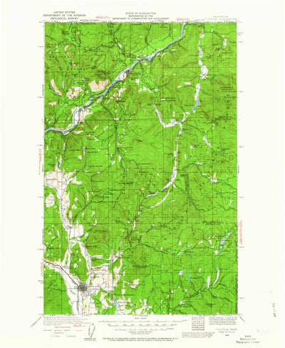 United States Geological Survey Colville, WA (1929, 125000-Scale) digital map