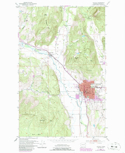 United States Geological Survey Colville, WA (1952, 24000-Scale) digital map
