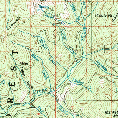 United States Geological Survey Colville, WA-ID (1984, 100000-Scale) digital map