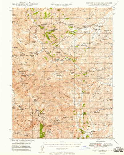 United States Geological Survey Colyear Springs, CA (1949, 62500-Scale) digital map