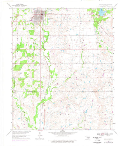 United States Geological Survey Comanche, OK (1964, 24000-Scale) digital map