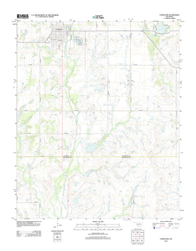 United States Geological Survey Comanche, OK (2012, 24000-Scale) digital map