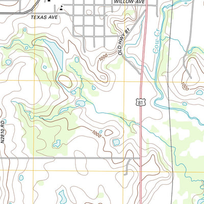 United States Geological Survey Comanche, OK (2012, 24000-Scale) digital map