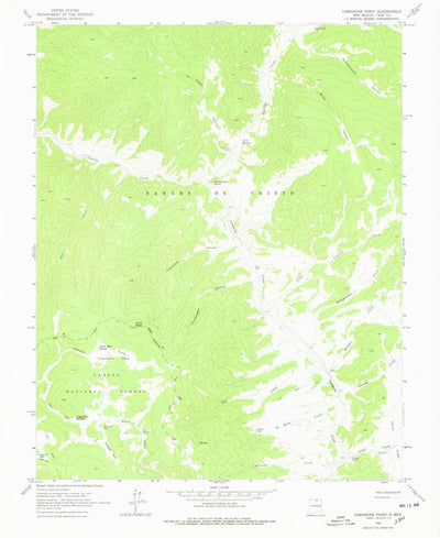 United States Geological Survey Comanche Point, NM (1963, 24000-Scale) digital map