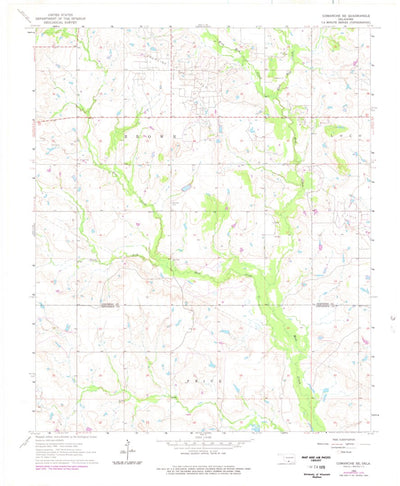 United States Geological Survey Comanche SE, OK (1964, 24000-Scale) digital map