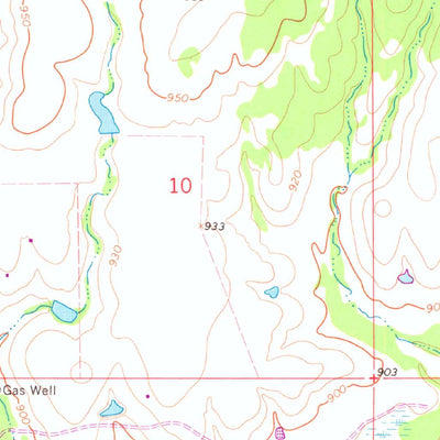 United States Geological Survey Comanche SE, OK (1964, 24000-Scale) digital map