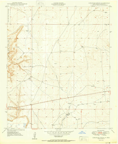 United States Geological Survey Comanche Spring, NM (1950, 24000-Scale) digital map