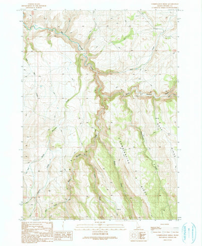 United States Geological Survey Combination Ridge, ID (1990, 24000-Scale) digital map