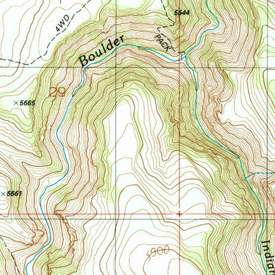 United States Geological Survey Combination Ridge, ID (1990, 24000-Scale) digital map
