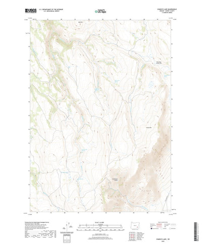 United States Geological Survey Comegys Lake, OR (2020, 24000-Scale) digital map