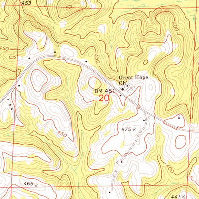 United States Geological Survey Comer, AL (1973, 24000-Scale) digital map