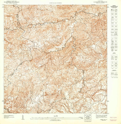 United States Geological Survey Comerio NE, PR (1947, 10000-Scale) digital map