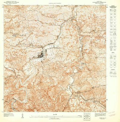 United States Geological Survey Comerio NW, PR (1947, 10000-Scale) digital map