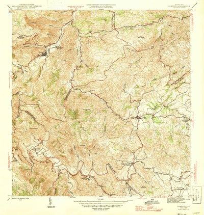 United States Geological Survey Comerio, PR (1946, 30000-Scale) digital map