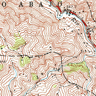 United States Geological Survey Comerio, PR (1957, 20000-Scale) digital map