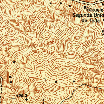 United States Geological Survey Comerio SW, PR (1947, 10000-Scale) digital map