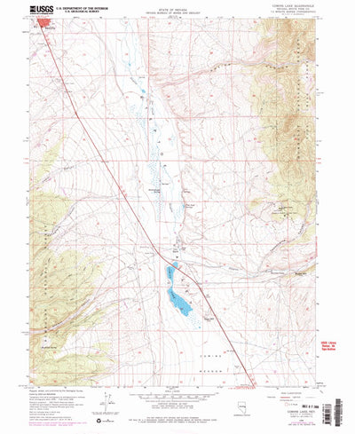 United States Geological Survey Comins Lake, NV (1958, 24000-Scale) digital map