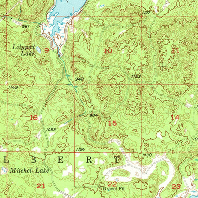 United States Geological Survey Comins, MI (1955, 62500-Scale) digital map
