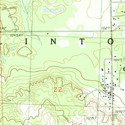 United States Geological Survey Comins, MI (1986, 24000-Scale) digital map