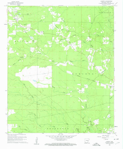 United States Geological Survey Cominto, AR (1960, 24000-Scale) digital map