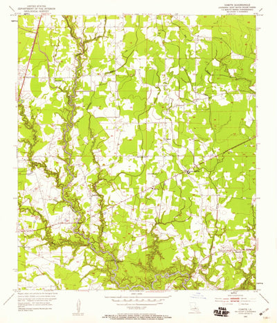 United States Geological Survey Comite, LA (1953, 24000-Scale) digital map